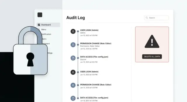 Secure AI-generated admin panel: routes, logs, and safety