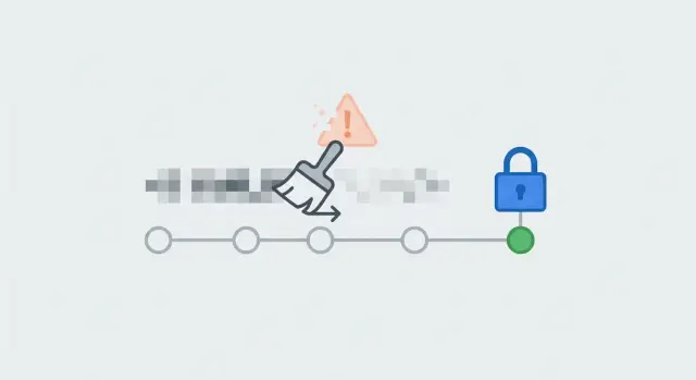 Remove secrets from Git history after an AI prototype leak
