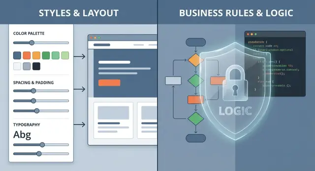 Prevent UI changes from breaking business logic in AI apps