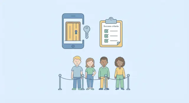 Invite-only beta testing: access control and success criteria