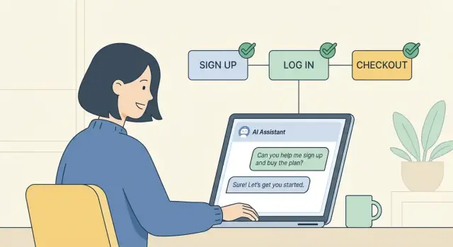 AI testing prompts: get small checks for key user flows