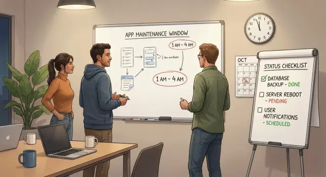 Maintenance window planning: schedule fixes without surprises