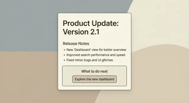 How to write release notes people actually read