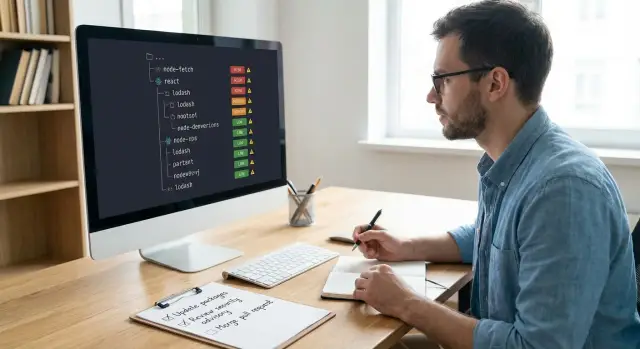 Dependency vulnerability triage for inherited AI code