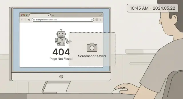 Collect Error Details Without Coding: Screenshots, URL, Time