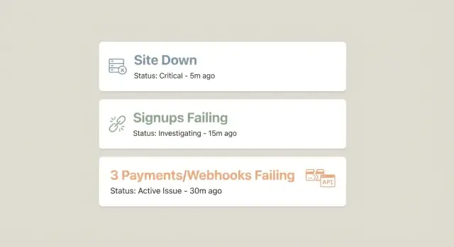 Outage alerts: 3 simple checks for early failures