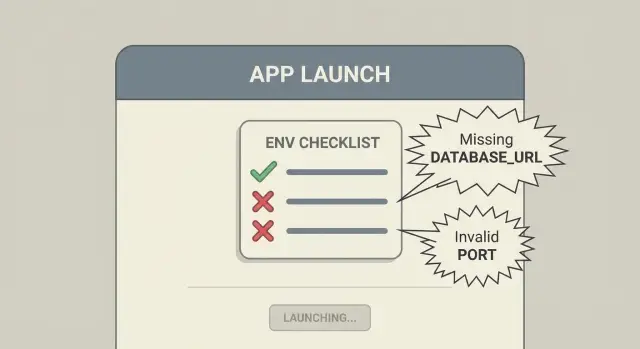 Validate environment variables at startup with an env schema