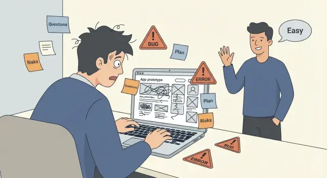 Red flags when fixing a broken prototype: “easy” is a warning