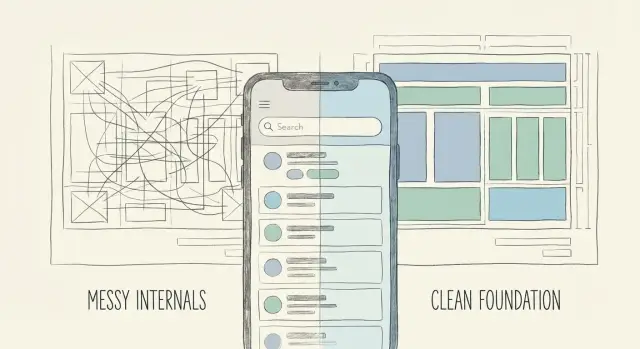 Rebuild from scratch while keeping your UX and data needs