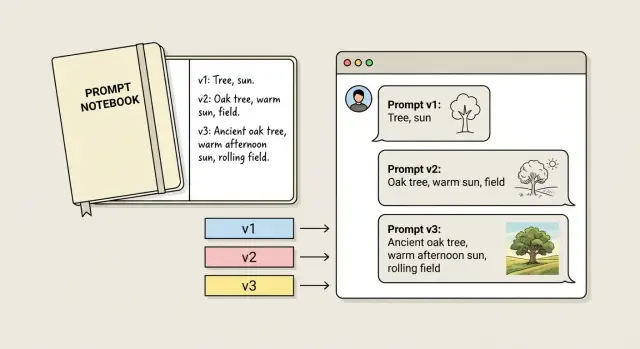 Prompt versioning: a simple way to track changes and revert