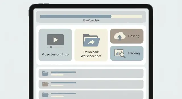 Build a course platform with AI tools: hosting and tracking