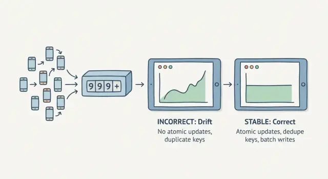 Reliable counters under concurrency: stop drifting metrics