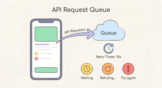 429 rate limit handling: queue, backoff, and clear user states