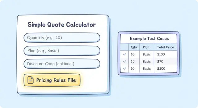 AI quoting calculator: keep pricing logic in one place
