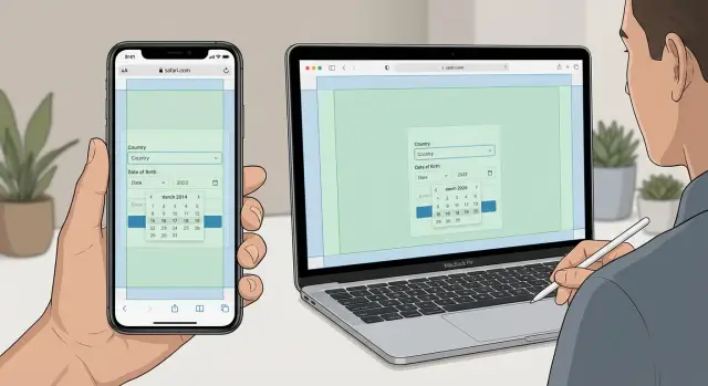 Cross-browser QA for AI-generated UIs: Safari/iOS test script