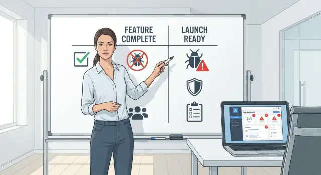 Feature complete vs launch ready - what founders miss