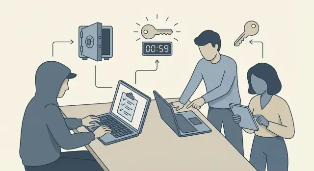 Securely share credentials for a fast fix without risk