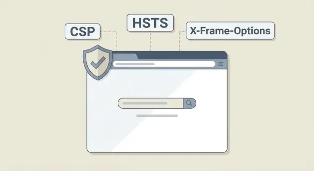En-têtes de sécurité pour applications web : CSP, HSTS, encadrement et tests rapides