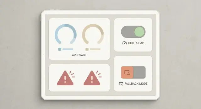 Prevent API quota outages with alerts, caps, and fallbacks
