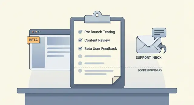 What a beta label means: limits, support, and fixes