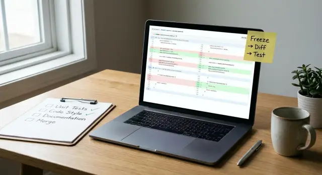 Safe workflow for AI code changes that keeps builds stable