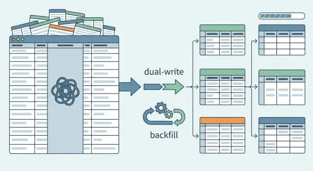 Migrate from JSON blob to normalized tables with backfills